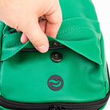 Skunk Uno Cross Body Backpack (Green Leather)