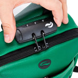 Skunk Uno Cross Body Backpack (Green Leather)