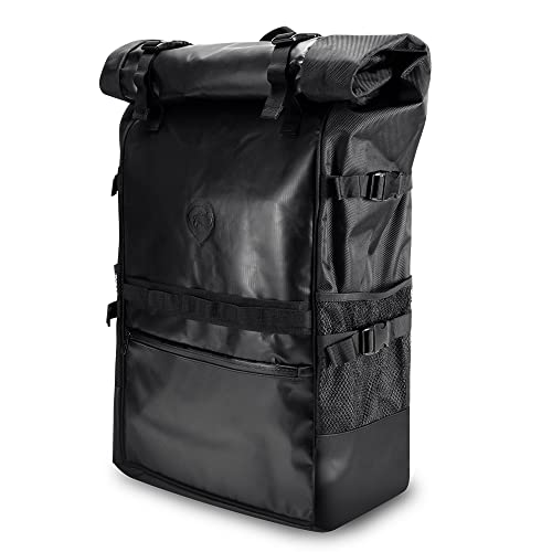 Skunk Vatra Rollup Backpack Black - Smell Proof - Water Proof | Backpacks4Less