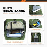 SKYSPER Sling Bag RFID Crossbody Sling Backpack Cross Body Shoulder Bag Travel Hiking Daypack for Women Men(Army Green)