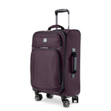 Skyway Epic Softside Carry-On Luggage - Lightweight Suitcase with Wheels for Travel | TSA Approved Carry-On Bag | Spinner Suitcase | Carry-On Luggage with Telescoping Handle, 20 inch, Plum