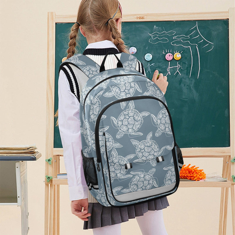 Sletend Backpack Retro Sea Turtles Toddler School Bags Child Lightweight Preschool Large Bookbags for Girls - Boys Middle - School Elementary