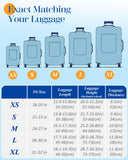 Slohif Luggage Cover for Suitcase Tsa Approved Protector - Butterfly Luggage Sleeve Large Suit Case Cover Travel Stretch Baggage Case Protective Washable Fit 31 - 32 Inch