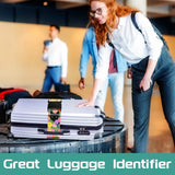 Slohif Luggage Straps for Suitcases Travel Belt Accessories Luggage Connector Identifiers 2 Pack Over Handle with Buckle Unique Nylon Adjustable Strap for Sleeping Bag Car Seat Cat