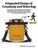 Small Side Shoulder Bag Crossbody Bag For Men, Yellow Anti - Theft Waterproof Shoulder Backpack Sling Chest Crossbody Bag Cover Pack Rucksack Bicycle Sport