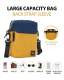 Small Side Shoulder Bag Crossbody Bag For Men, Yellow Anti - Theft Waterproof Shoulder Backpack Sling Chest Crossbody Bag Cover Pack Rucksack Bicycle Sport