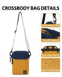 Small Side Shoulder Bag Crossbody Bag For Men, Yellow Anti - Theft Waterproof Shoulder Backpack Sling Chest Crossbody Bag Cover Pack Rucksack Bicycle Sport