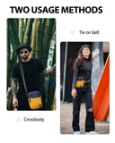 Small Side Shoulder Bag Crossbody Bag For Men, Yellow Anti - Theft Waterproof Shoulder Backpack Sling Chest Crossbody Bag Cover Pack Rucksack Bicycle Sport