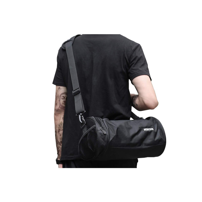 Small Sports Gym Bag Workout Lightweight Duffel Bags for Men and Women Black X - Small