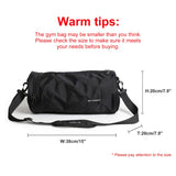 Small Sports Gym Bag Workout Lightweight Duffel Bags for Men and Women Black X - Small