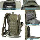 Snacam Military Tactical Backpack for Men, Molle Army Rucksack Pack, Bug Out Bag, Laptop Compartment, 30L (Green)