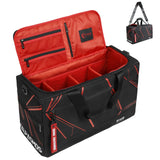 Sneaker Bag for Travel/Sneakerhead gift, A Multi - functional Travel Duffel Bag with 3 Adjustable Dividers, & Shoulder Strap,Made of Nylon, Krone Kalpasmos Signature Edition, Future Red