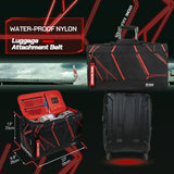 Sneaker Bag for Travel/Sneakerhead gift, A Multi - functional Travel Duffel Bag with 3 Adjustable Dividers, & Shoulder Strap,Made of Nylon, Krone Kalpasmos Signature Edition, Future Red