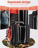 Snoonwee Backpack Leaf Blower Gas Powered – Commercial 52cc 2 - Stroke Engine, 200 MPH & 550 CFM Heavy Duty Blower for Lawn Care, Debris & Snow (A808 - 2)