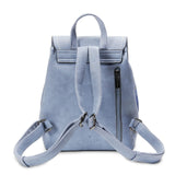 SNOW PAW Harris Tweed® Jura Backpack, Blue Tartan, 24cm*12cm*28cm
