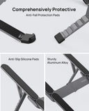 SODI [Ultra Compact] Foldable & Portable Laptop Stand for Desk, Lightweight Tablet Stand for Business Travel, Library, Cafe, 6 Level Height Ergonomic Aluminum Computer Holder for 10 - 16" Laptops