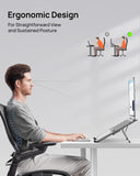 SODI [Ultra Compact] Foldable & Portable Laptop Stand for Desk, Lightweight Tablet Stand for Business Travel, Library, Cafe, 6 Level Height Ergonomic Aluminum Computer Holder for 10 - 16" Laptops