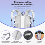 Softball Bag for Girls White, Large Baseball Bat Bag with Shoe Compartment for Youth Adult Women Catchers, T Ball Must Haves Equipment Backpack for Basketball Soccer Sports Gift (White+Camouflage)