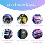 Softball bag with Separate Cleat Compartment - Durable Baseball Equipment Bag with Fence Hook - Trendy Softball Backpack - Softball and Baseball Bat Bag - Adult Softball and Baseball Bag