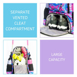 Softball bag with Separate Cleat Compartment - Durable Baseball Equipment Bag with Fence Hook - Trendy Softball Backpack - Softball and Baseball Bat Bag - Adult Softball and Baseball Bag