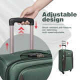 Softside Luggage Sets of 4, Lightweight Travel Suitcase with Spinner Wheels, Expandable Soft Suitcase Set with TSA Lock, 4 - Piece in 20 24 28 32 Inch, Durable Family Luggage for Cruise (Green)