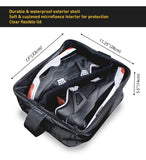 SoleGuardian XXL Sneaker Travel Case – U.S. Brand – Clear Waterproof Lid, Adjustable Dividers – Soft Bag Organizer for up to 4 Pairs of Casual, Athletic, Golf & Sports Shoes, Gift for Men & Women (3)