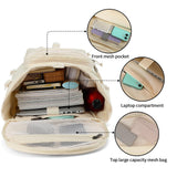 Solid color gym duffel bag backpack, wrestling bag,with shoe compartment, 4 kinds of back method waterproof travel sports walking laptop Lightweight（B - Sea Salt White）
