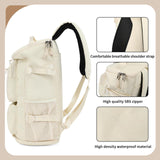 Solid color gym duffel bag backpack, wrestling bag,with shoe compartment, 4 kinds of back method waterproof travel sports walking laptop Lightweight（B - Sea Salt White）
