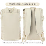 Solid color gym duffel bag backpack, wrestling bag,with shoe compartment, 4 kinds of back method waterproof travel sports walking laptop Lightweight（B - Sea Salt White）