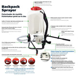 SOLO 425 4 - Gallon Piston Backpack Sprayer, Wide Pressure Range up to 90 psi