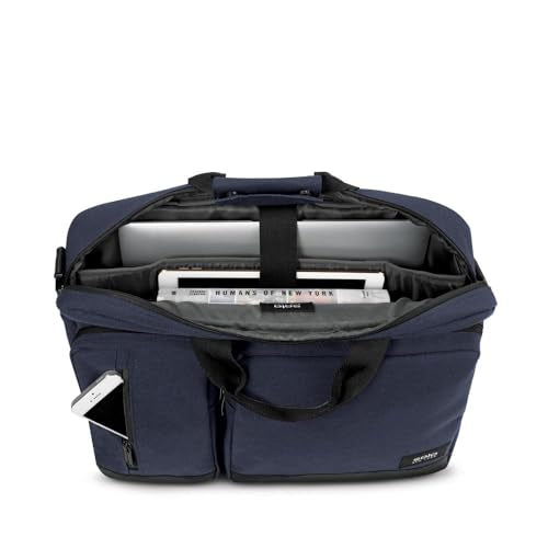 Solo New York Duane Hybrid Briefcase 15.6” Laptop Bag w/Tablet Pocket, Removable Shoulder Strap and Hideaway Backpack Straps