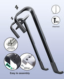 Soqool Laptop Stand for Desk, Ergonomic Detachable Laptop Riser, Aluminum MacBook Stand, Compatible with 12 - 17'' All Laptops Such as MacBook Pro/HP/Dell/Lenovo, Black