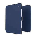 Speck Case for iPad Pro 4th Generation 11 Inch - Drop & Camera Protection, Slim Multi Range Stand, Apple Pencil Holder - Arcadia Navy/Moody Grey