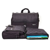 Speck Products CorePack Fly Notebook Messenger Bag for Laptops up to 15 Inches in Speakeasy Gray Pinstripe, NBAG - CORE15 - PINGRY
