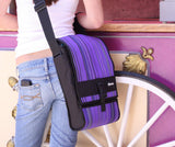 Speck Products PortPack Notebook Shoulder Bag for Laptops up to 15 Inches in Velocity Plum Stripe, NBAG - PORT15 - STRPLM