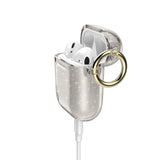 Speck Products Presidio Clear Airpods 2nd/1st Generation Case, Clear with Gold Glitter/Clear