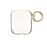 Speck Products Presidio Clear Airpods 2nd/1st Generation Case, Clear with Gold Glitter/Clear