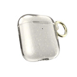 Speck Products Presidio Clear Airpods 2nd/1st Generation Case, Clear with Gold Glitter/Clear