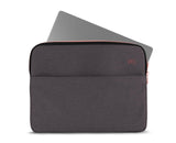 Speck Transfer Pro - Pocket Universal 13 - 14 Inch Laptop Sleeve with Front Pocket - Durable Protective Case (Compatible with MacBook Air M2/M3/M4 13 - inch, 2022 - 2025) - Cloudy Grey/Rose Gold