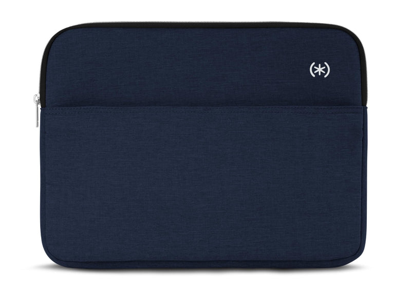 Speck Transfer Pro - Pocket Universal 13 - 14 Inch Laptop Sleeve with Front Pocket - Durable Protective Case (Compatible with MacBook Air M2/M3/M4 13 - inch, 2022 - 2025) - Coastal Blue/White