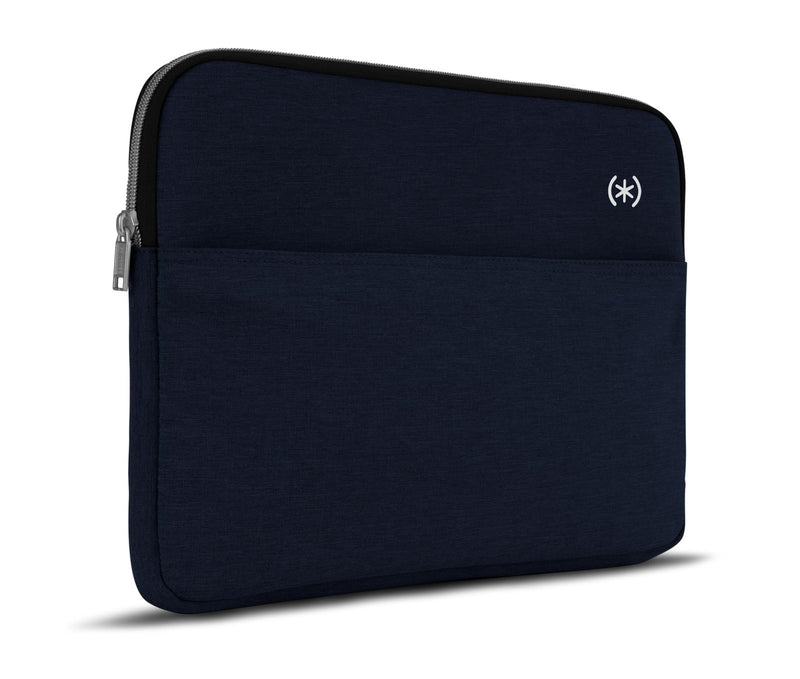 Speck Transfer Pro - Pocket Universal 13 - 14 Inch Laptop Sleeve with Front Pocket - Durable Protective Case (Compatible with MacBook Air M2/M3/M4 13 - inch, 2022 - 2025) - Coastal Blue/White