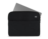 Speck Transfer Pro - Pocket Universal 13 - 14 Inch Laptop Sleeve with Front Pocket - Durable Protective Case for Laptops and Tablets - Compatible with MacBook Computers - Black/White