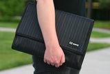Speck TuckPack Messenger Bag for 15 - Inch Macbooks - Speakeasy Gray Pinstripe (NBAG - TUCK15 - PINGRY)