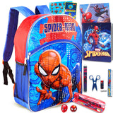 Spiderman 16" Backpack Set - Notebook, Pencil, More | School Supplies Bundle