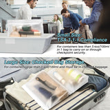 SPLF 4 Pack Leakproof Clear Toiletry bags, TSA Approved Quart Size Zipper Bags, BPA Free Travel Makeup Cosmetic Bags for Women Men, Carry on Airport Airline Compliant Bags