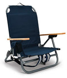 Sport-Brella SunSoul Folding Light-Weight Backpack Beach Chair,Cup Holders|Arm Rest|Foldable, Aluminum, Navy | Backpacks4Less