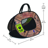 SportPet Designs Pop Open Cat Carrier, Soft - Sided Collapsible Travel Carrier for Cats up to 15 lbs, Lightweight Portable Design with Mesh Ventilation & Secure Zippers, Patterned Live Cat