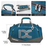 Sports Gym Bag，INOXTO Travel Duffel Bag with Dry Wet Pocket And Shoe CompartmentFor Women and Men，40L/55L Fitness Waterproof Weekender Bag For Swim Sports Travel Working Out (Blue gray, 40L)