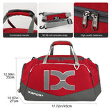 Sports Gym Bag，INOXTO Travel Duffel Bag with Dry Wet Pocket And Shoe CompartmentFor Women and Men，40L/55L Fitness Waterproof Weekender Bag For Swim Sports Travel Working Out (Red, 40L)