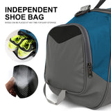 Sports Gym Bag，INOXTO Travel Duffel Bag with Dry Wet Pocket And Shoe CompartmentFor Women and Men，40L/55L Fitness Waterproof Weekender Bag For Swim Sports Travel Working Out (Blue gray, 40L)